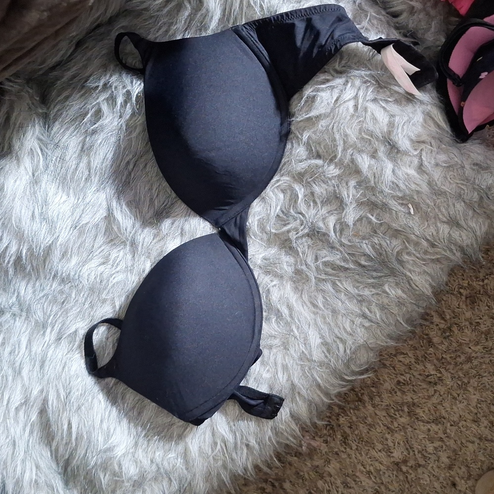 VICTORIA SECRET 'PINK' PUSH UP BLACK, 34D